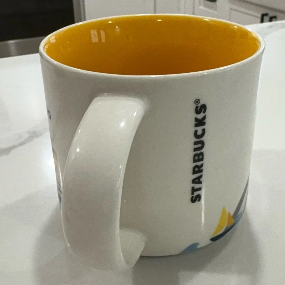 Starbucks You Are Here Maryland Mug Yellow Interior 2015‎ Collector Cup